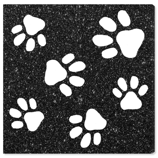 Art Remedy Dogs and Puppies 'Paws' Graphic Art Print on Wrapped Canvas Wayfair